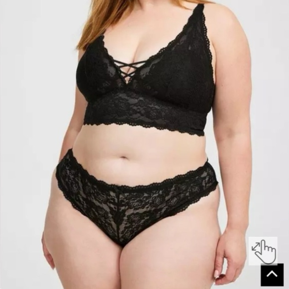 Torrid Black Lace Thong